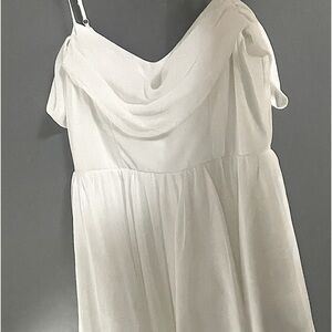 White graduation dress